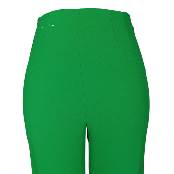 Express Culottes Pants Size 2R Green Wrap Attached Belt High Rise Side Zipper - Picture 4 of 9